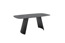 Esstisch >TOBELO< Designergestell, anthrazit...