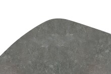 Esstisch >TOBELO< Designergestell, anthrazit marmoriert, Keramik - 180x76x90cm (BxHxT)