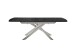 Kulissen-Esstisch >VANINO< ausziehbar 230cm, schwarz marmoriert, Keramik - 180/230x76x90cm BxHxT