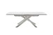 Kulissen-Esstisch >VANINO< ausziehbar 230cm, weiß marmoriert, Keramik - 180/230x76x90cm (BxHxT)