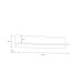 Wandboard >ATTENTION< in Riviera Eiche / Weiß Gloss - 140x29x24cm (BxHxT)