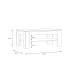 Couchtisch >ATTENTION< 1 Ablageboden, Riviera Eiche Dekor - 110x45,5x60cm (BxHxT)