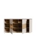 Sideboard >LOUOTO< 4 Türen, sandfarbig / Artisan Eiche - 199,5x101,2x41,6cm (BxHxT)