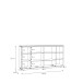 Sideboard >LOUOTO< 4 Türen, sandfarbig / Artisan Eiche - 199,5x101,2x41,6cm (BxHxT)