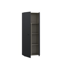 Mehrzweckschrank >NET306< Inneneinteilung, schwarz - 68,7x181,1x36,5cm (BxHxT)