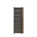 Schuhschrank >NET306< 5 Böden, Old – Wood / Betonoptik - 68,7x181,1x36,5cm (BxHxT)