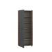 Schuhschrank >NET306< 5 Böden, Old – Wood / Betonoptik - 68,7x181,1x36,5cm (BxHxT)