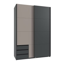 Schwebetürenschrank >Emden< 2 Schübe,...