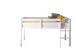 Hochbett >Alvin< Liegefl. 90x200cm, Rollrost, weiß, teilmassiv - 97x113x207cm (BxHxT)