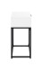 Nachtkonsole >52383< mit Schublade, schwarz, weiß - 40x60x28cm (BxHxT)