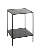 Beistelltisch >59548< in schwarz, Metall,...