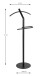 Herrendiener >59521< in schwarz, Metall - 47x111x30cm (BxHxT)