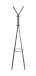 Garderobenständer >55152< 8 Haken, in grau, Metall - 175x54cm (HxD)