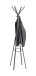 Garderobenständer >55152< 8 Haken, in grau, Metall - 175x54cm (HxD)
