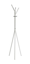 Garderobenständer >55354< in schwarz, weiß, Metall - 178x46cm (HxD)