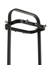 Garderobenständer >55551< in Haken chrom, Gestell schwarz - 54x175x30 (BxHxT)