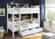 Hochbett >Jusa< 2x 90x200cm Liegefläche,...
