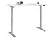 Schreibtisch >e-desk< in weiss/alu - 160x72x80 (B/H/T) elektrisch verstellbar