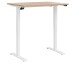 Schreibtisch >e-desk< in Eiche/weiß- 160x72x80 (B/H/T) elektrisch verstellbar