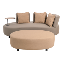 Gartenlounge-Set >Calidad< (4er-Set) 2 Sofas 212/135x78x89cm,

Sessel Ø89x78,

Hocker 122x40x70cm