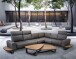 Gartenlounge-Set >Zanzibar< (3er-Set) Lounge 304x79/83,5x256cm, Tiche 102x35x80cm / 102x26x80cm