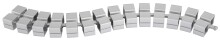 Kabelführung >Kuba< in silber, Kunststoff / Metall - 130x12x12cm (LxHxT)
