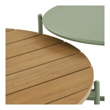 Gartenlounge-Set >Novella< (5-teilig) grün / grau, 2-Sitzer, 2x Sessel, 2 Couchtische
