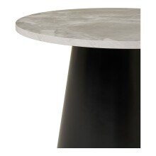 Couchtisch >Brito< in Grau / Schwarz, MDF, Stahl - 45x60cm (HxD)
