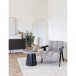 Couchtisch >Brito< in Grau / Schwarz, MDF, Stahl - 45x60cm (HxD)