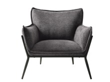 Loungesessel >Calgary< Stoff mit Melange-Effekt in...