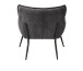 Loungesessel >Calgary< Stoff mit Melange-Effekt in dunkelgrau - 83x82x79 (BxHxT)