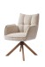 Armlehnstuhl >Marilla< (2er-Set) drehbar, Federkern,  Chenille beige - 59x86x65 (BxHxT)