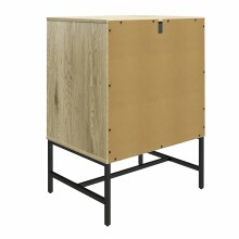 Weinschrank >Krister< in Eichefarbig-Natur - 60x83x46cm (BxHxT)