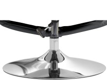 Relaxsessel >Kjersti< (2-teilig) mit Hocker, drehbar, Schwarz - 79x109x79cm (BxHxT)