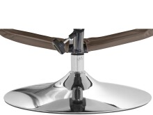 Relaxsessel >Kjersti< (2-teilig) drehbar, mit Hocker, Cappuccino - 79x109x79cm (BxHxT)