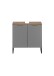 Waschbeckenunterschrank >Denver< 2 Türen, grau matt / Evoke Eiche dekor - 60x60x35cm (BxHxT)