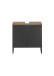 Waschbeckenunterschrank >Denver< 2 Türen, schwarz matt / Evoke Eiche dekor - 60x60x35cm (BxHxT)
