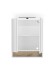 Badezimmerspiegelschrank >Denver< LED, Steckdose, weiß matt / eiche Dekor - 60x75x22 (BxHxT)
