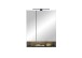 Badezimmerspiegelschrank >Denver< LED, Steckdose, schwarz matt / evoke Eiche Dekor - 60x75x22cm (BxHxT)