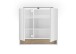 Badezimmerspiegelschrank >Denver< LED, Steckdose, weiß matt / evoke eiche dekor - 80x75x22 (BxHxT)