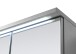 Badezimmerspiegelschrank >Two< LED, Steckdose, titan-grau / weiß - 60x68x23cm (BxHxT)