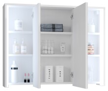 Badezimmerspiegelschrank >Five< LED, Steckdose, in...