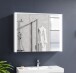 Badezimmerspiegelschrank >Five< LED, Steckdose, in weiß - 86x68x18cm (BxHxT)