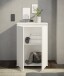 Kommode >Brest< 2 Türen, 1 Boden, in weiß - 60x84x35cm (BxHxT)