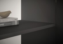 Kommode >Brest< 2 Türen, 1 Boden, Anthrazit - 60x84x35cm (BxHxT)
