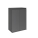 Kommode >Brest< 2 Türen, 1 Boden, Anthrazit - 60x84x35cm (BxHxT)