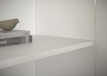 Sideboard >Brest< 3 Türen, 2 Schübe, in weiß - 119x84x35cm (BxHxT)