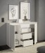 Sideboard >Brest< 2 Türen, 4 Schübe, in weiß - 119x84x35cm (BxHxT)