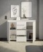 Sideboard >Brest< 2 Türen, 4 Schübe, in weiß - 119x84x35cm (BxHxT)