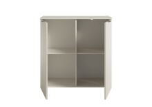 Kommode >Linz< 2 Türen, 4 Fächer, in Kaschmir - 90x90x40cm (BxHxT)